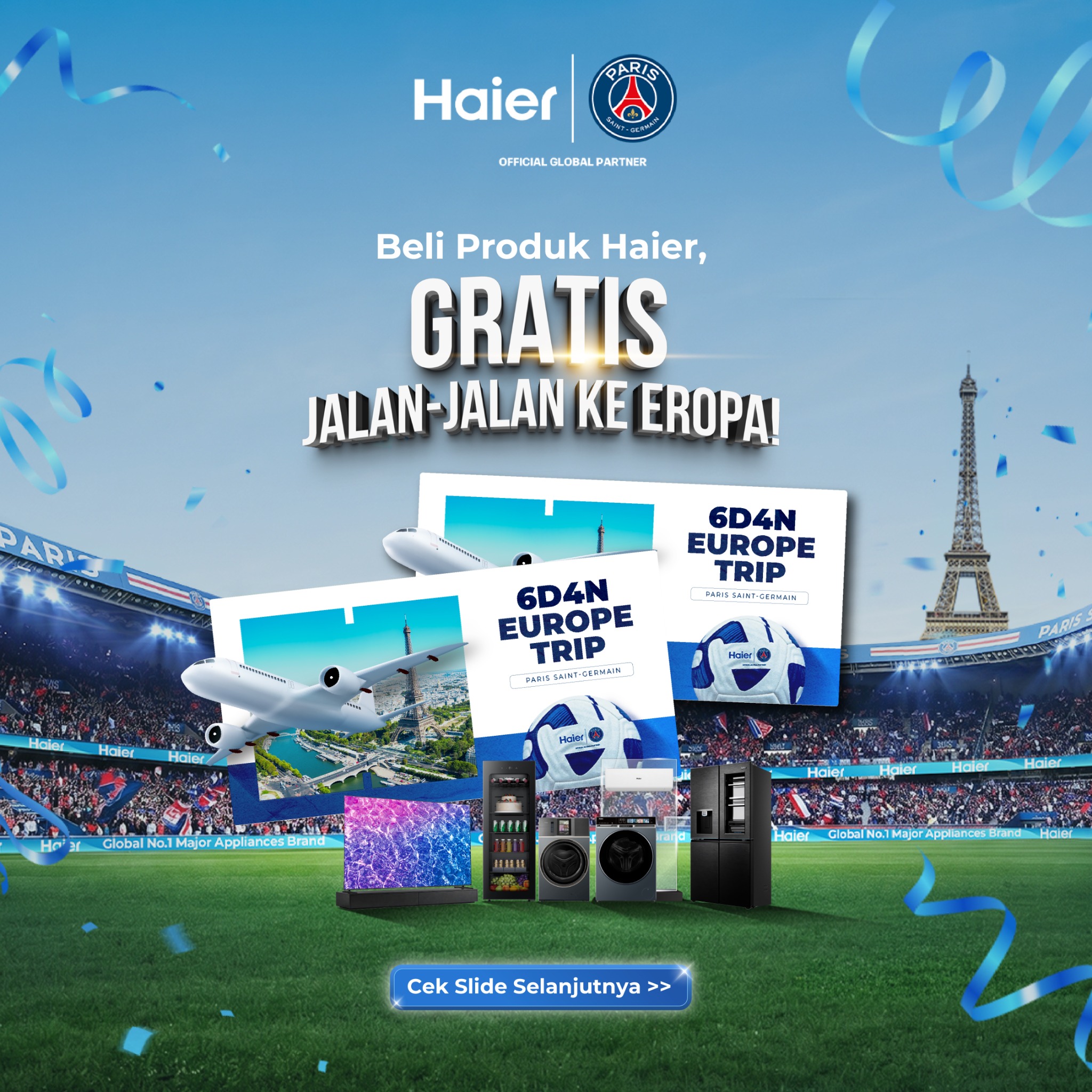 Haier Facebook ad: CHEER FOR PSG