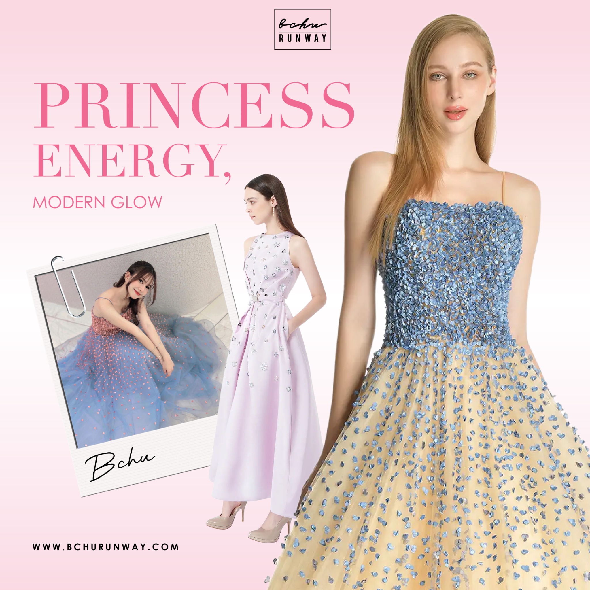 Bchu Runway Facebook ad: PRINCESS ENERGY, MODERN GLOW
