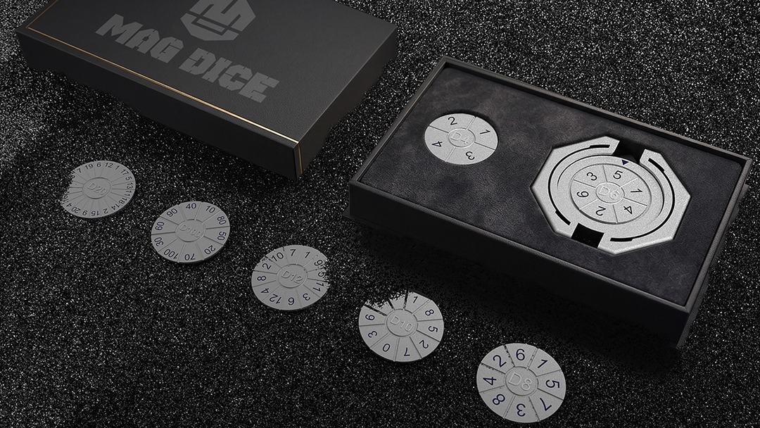 Tabletop Games Crowdfunding Projects Facebook ad: Compact Dice System With Seven Ways To Roll
