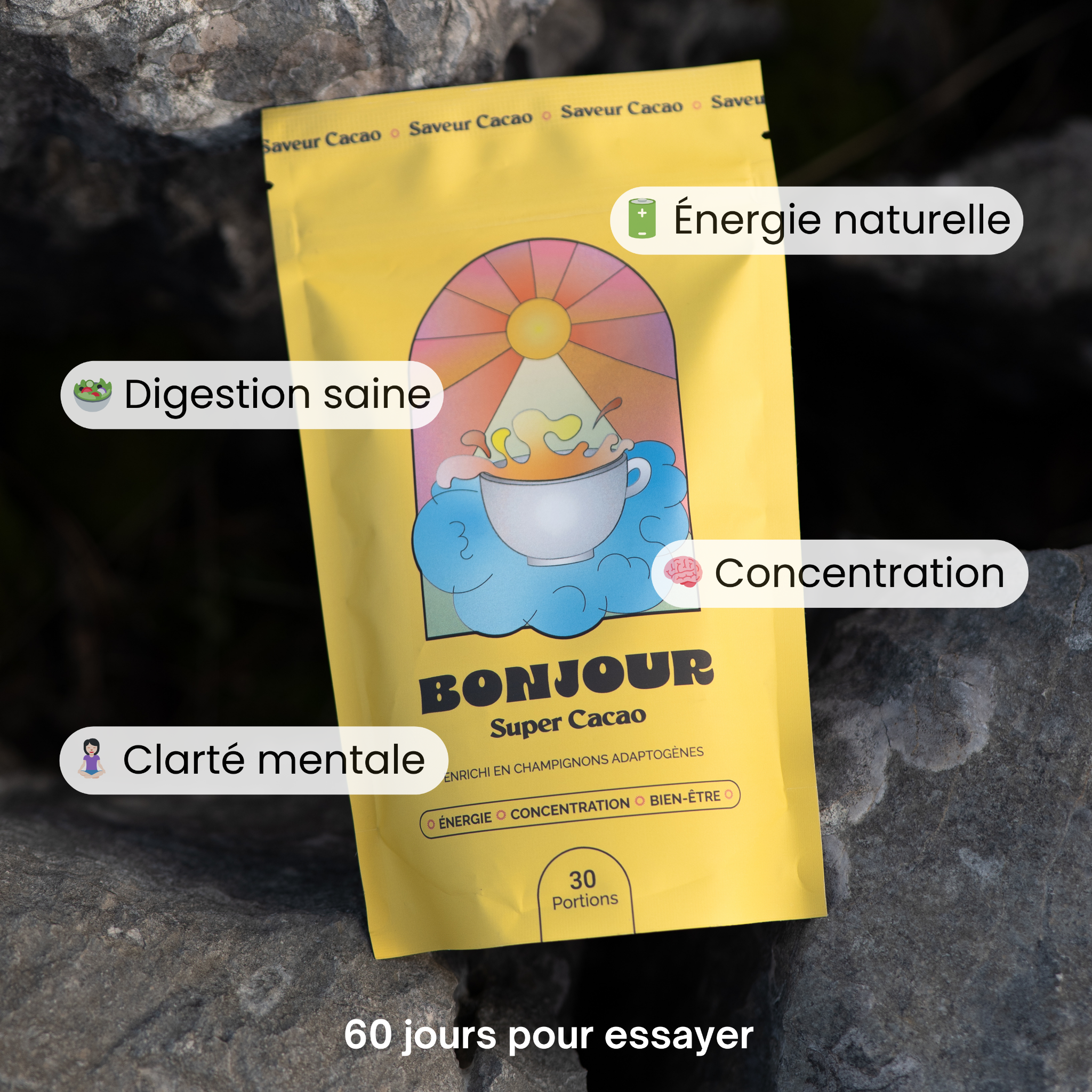 Bonjour Facebook ad