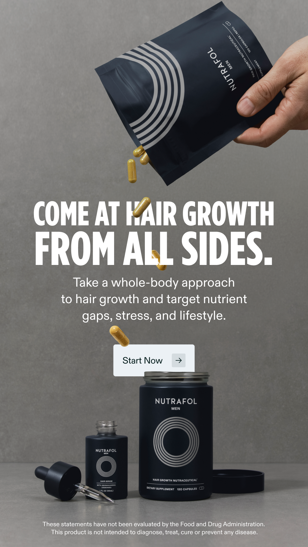 Nutrafol Men Facebook ad