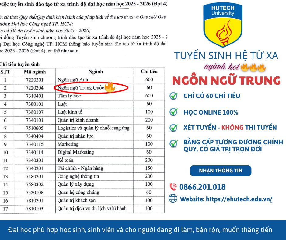 E-learning - Đại Học Hutech Facebook ad