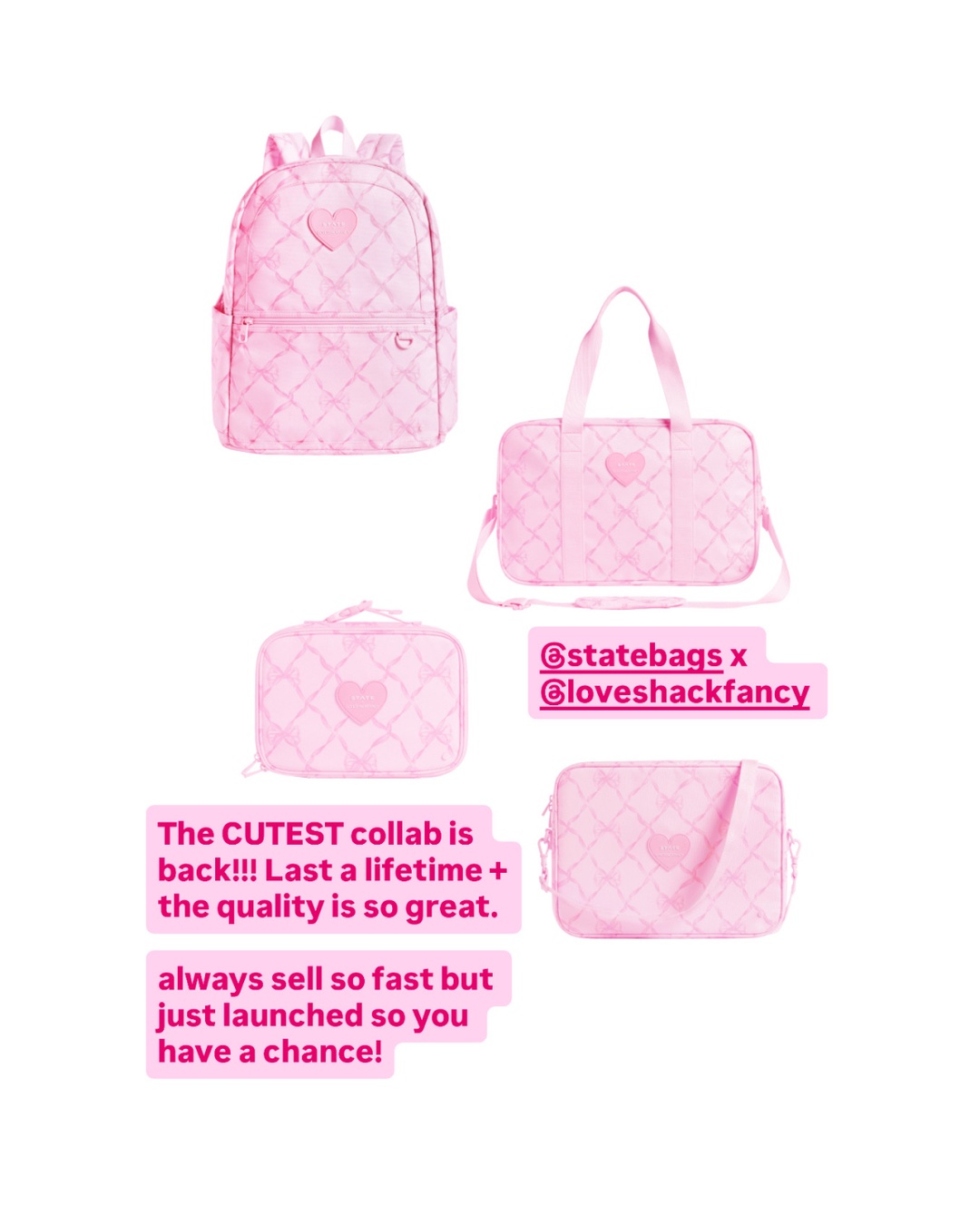 STATE Facebook ad: Love Shack Fancy x STATE