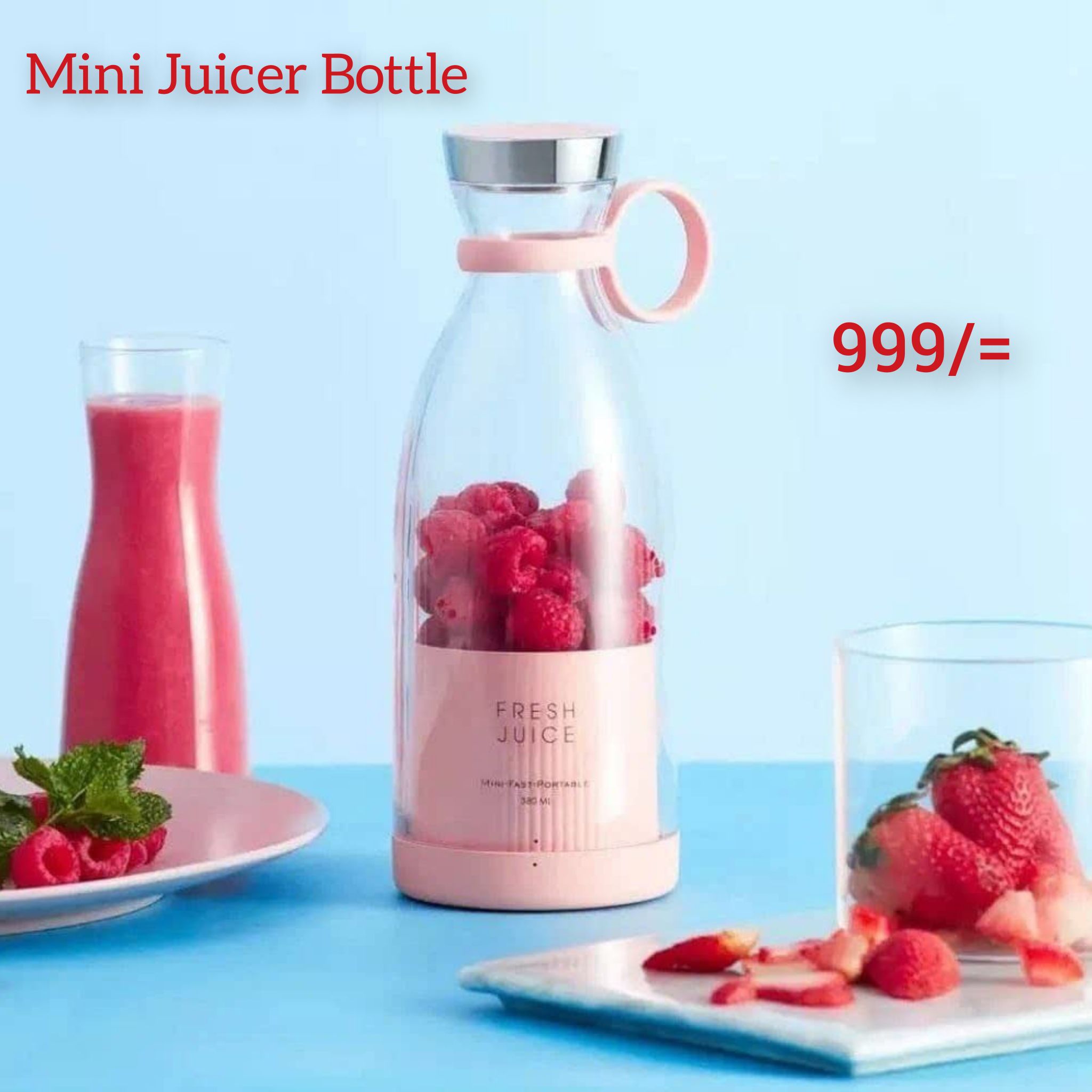 online shop Facebook ad: MINI JUICER BOTTLE BLENDER 900g