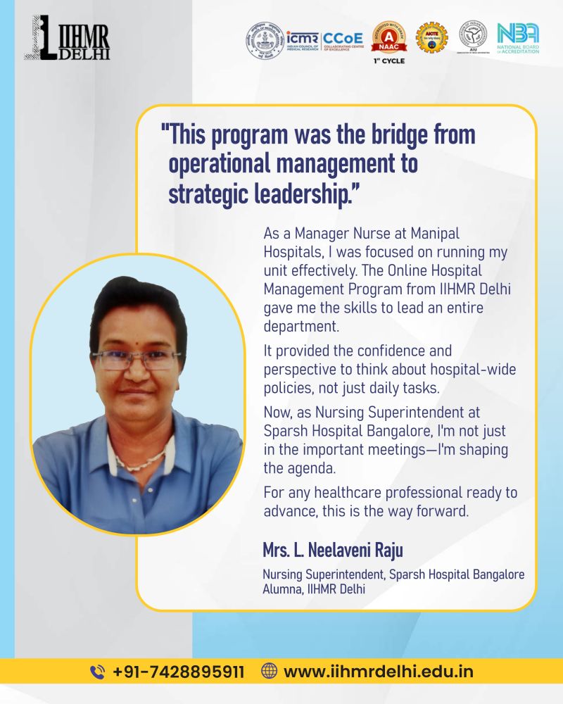 International Institute of Health Management Research, Delhi Facebook ad