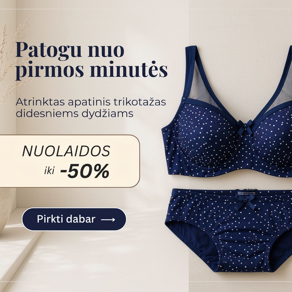 Daiktų Namai Facebook ad: PLIUS dydžių liemenėlės!