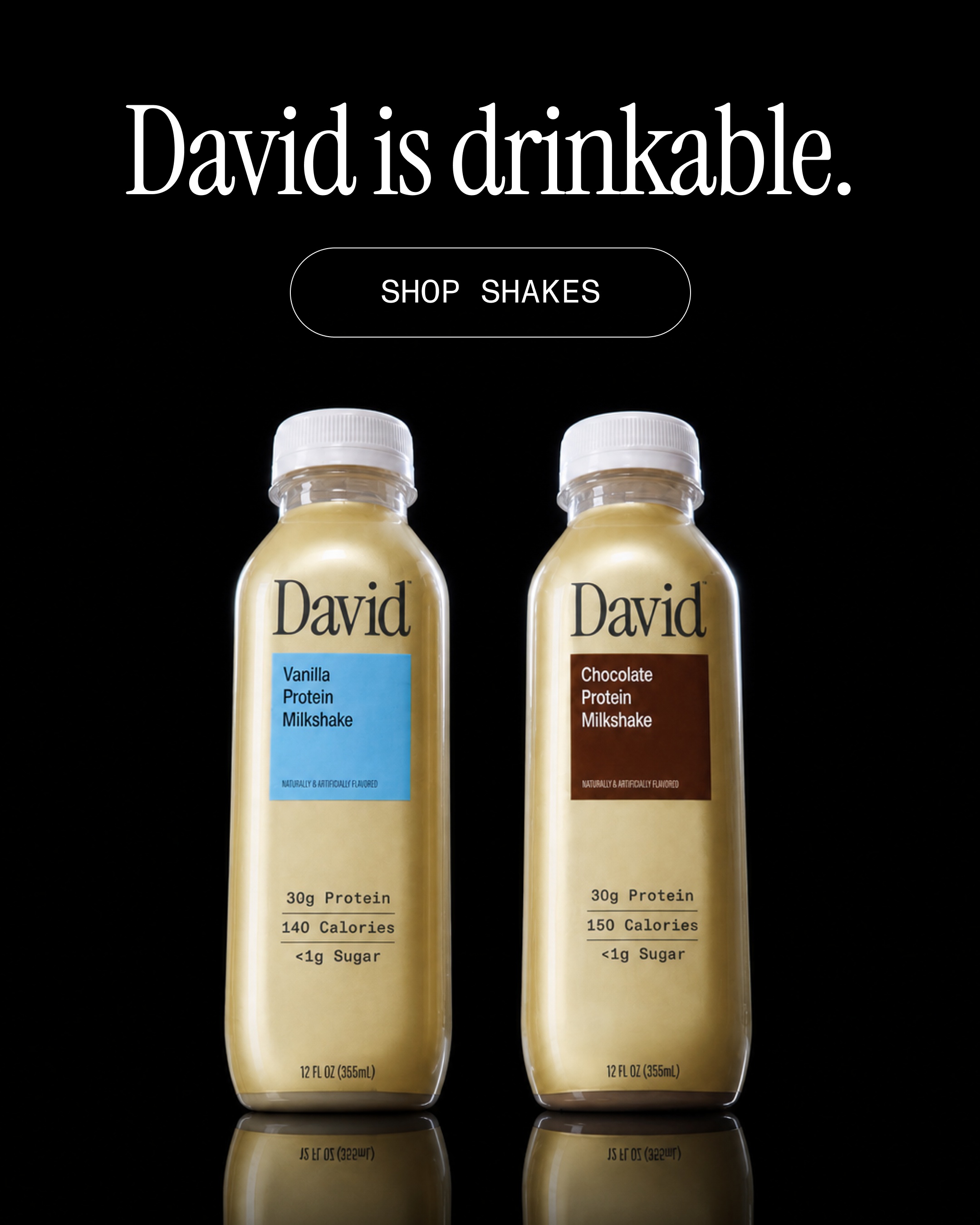 David Protein Facebook ad