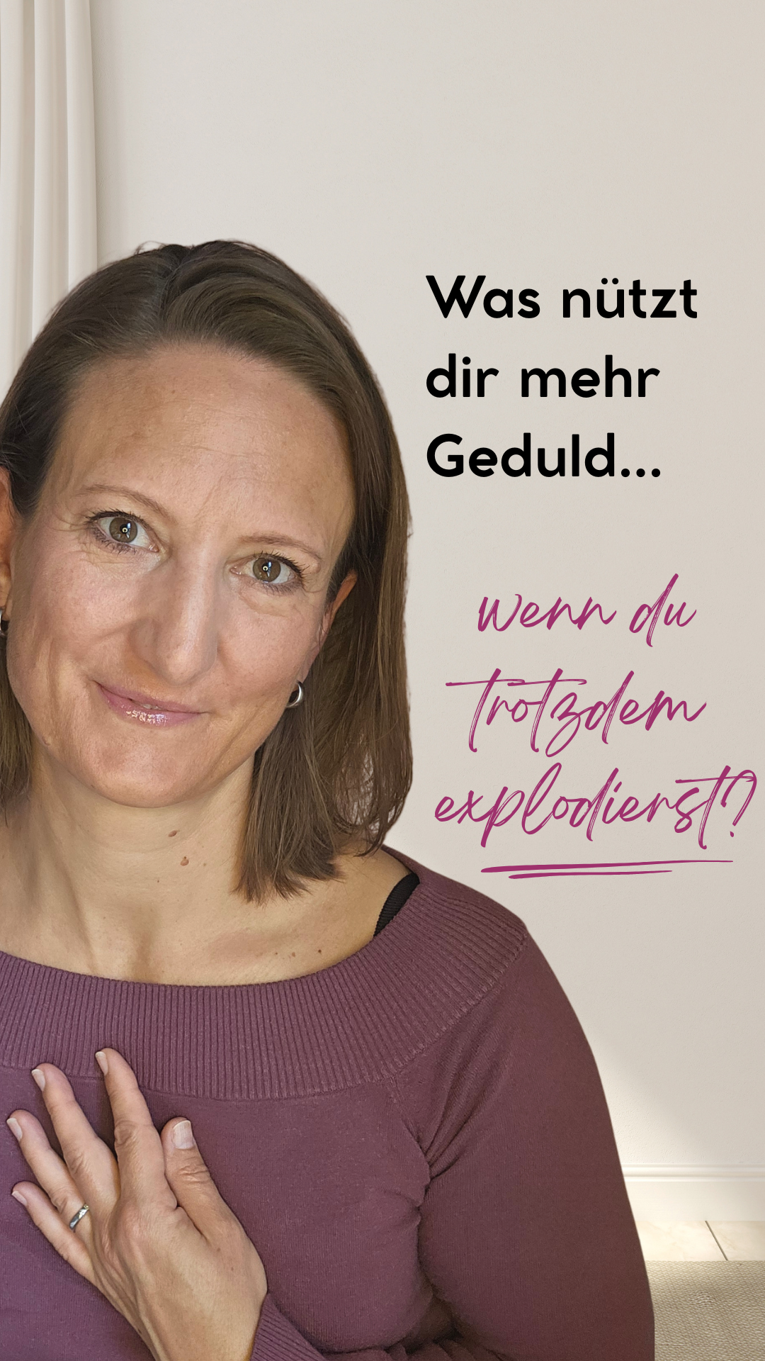 Daniela Mühlheim Coaching Facebook ad: Kostenloser Workshop: Gelassen statt genervt