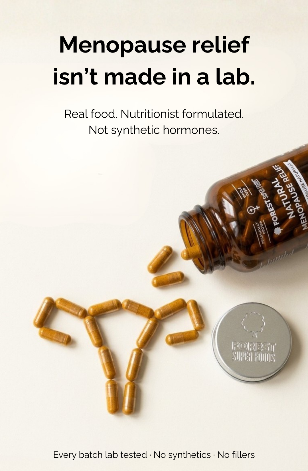 Forest Super Foods Facebook ad: Not Made From Extracts or synthetic ingredients