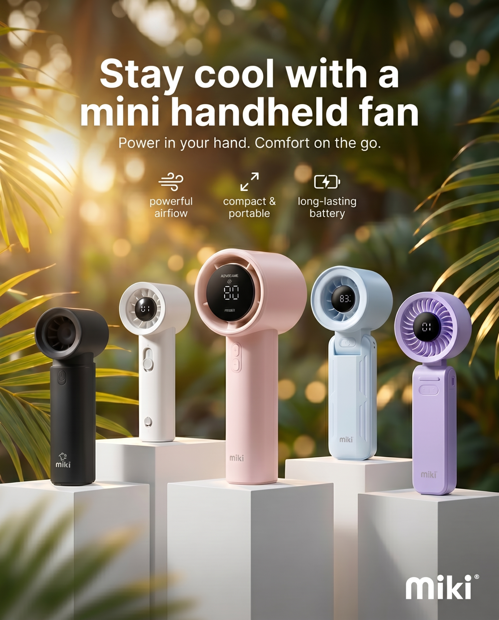 Miki Singapore Facebook ad: Miki Handheld Fans