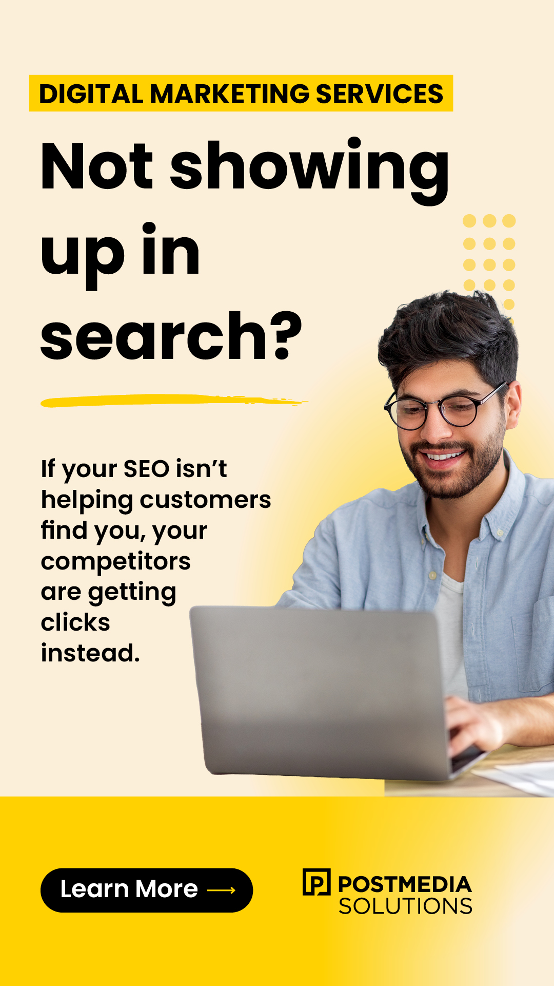 Postmedia Solutions Facebook ad from Jul 8, 2026