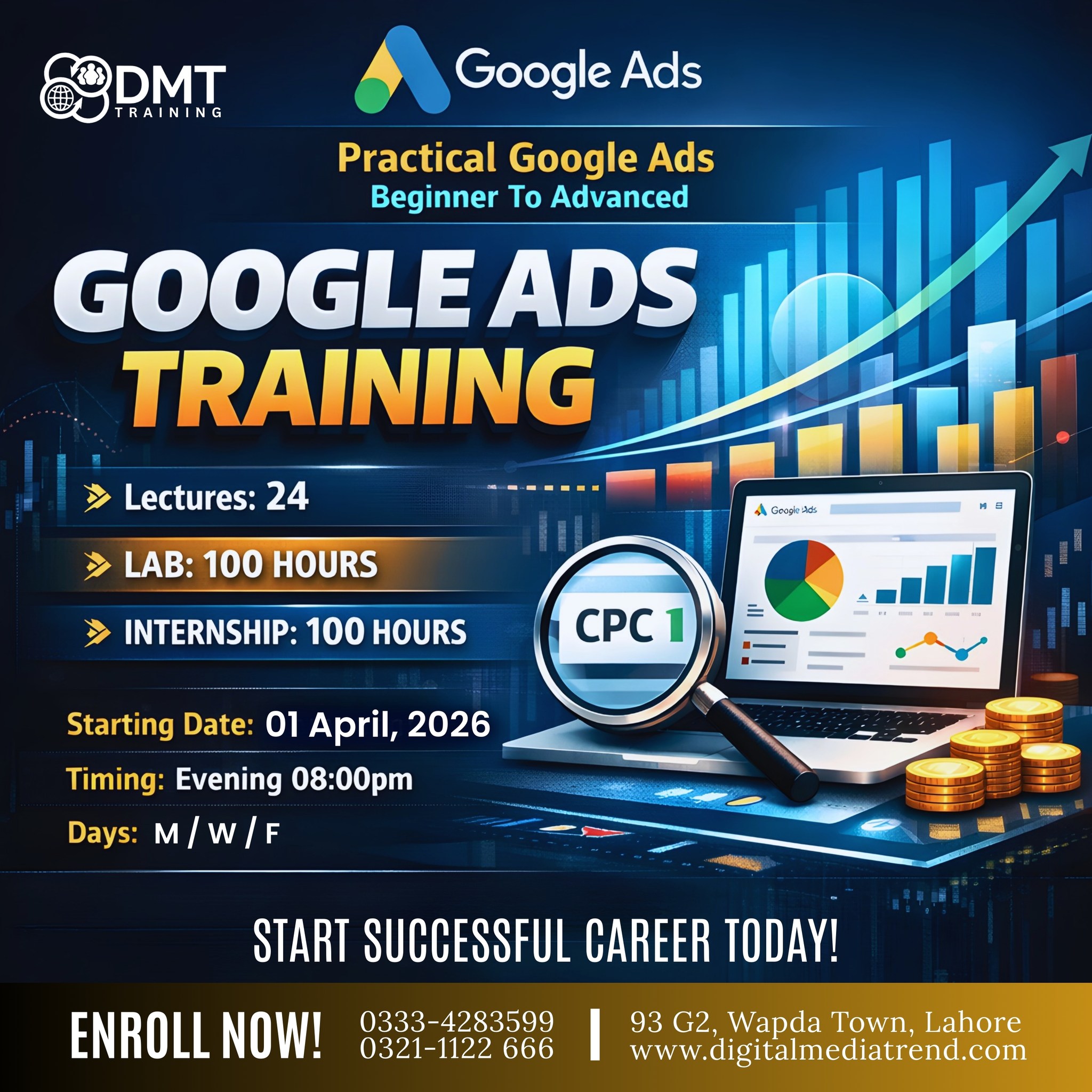 DMT, Digital Marketing Services & Training, Lahore Facebook ad