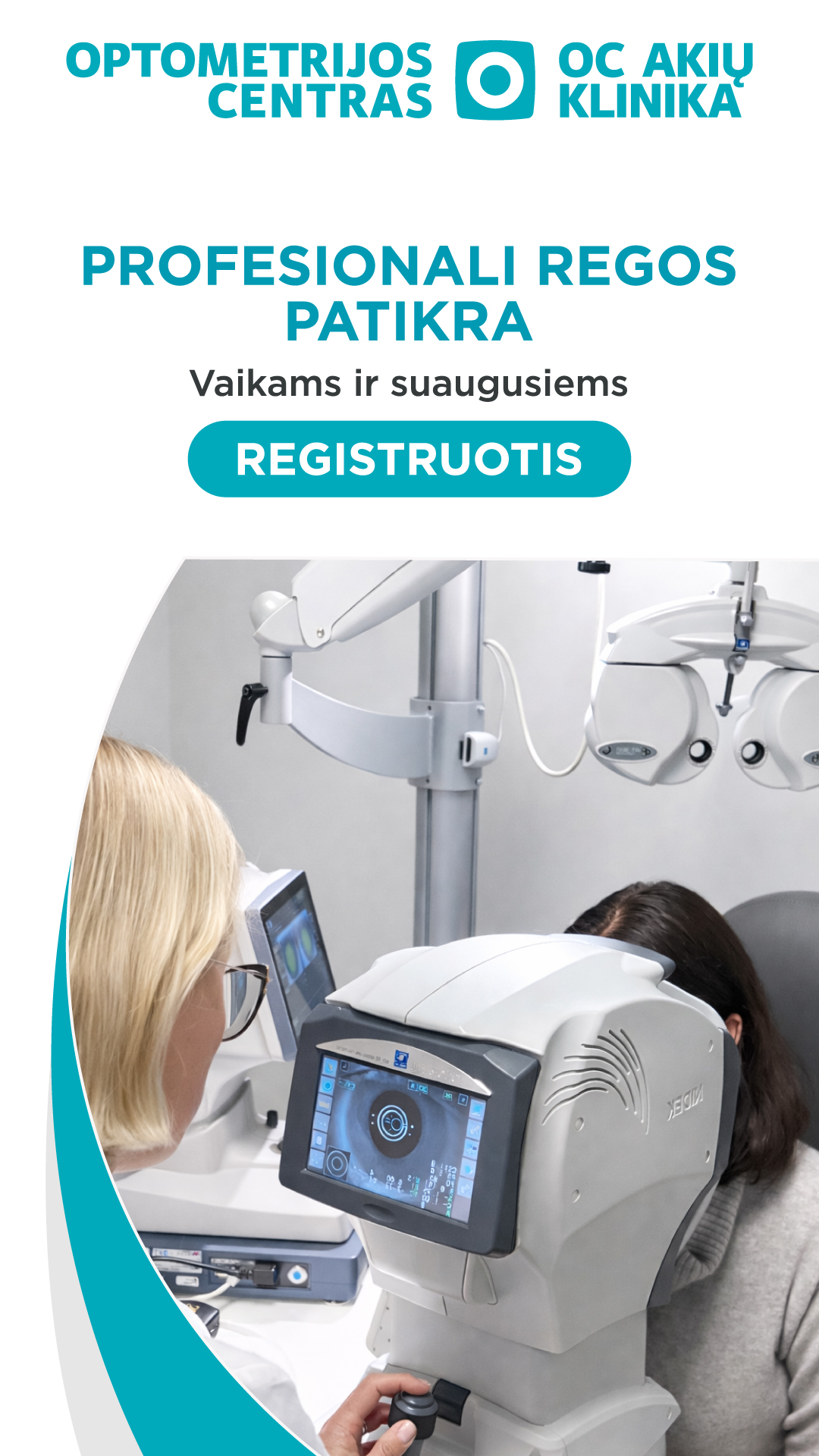 Optometrijos centras Facebook ad