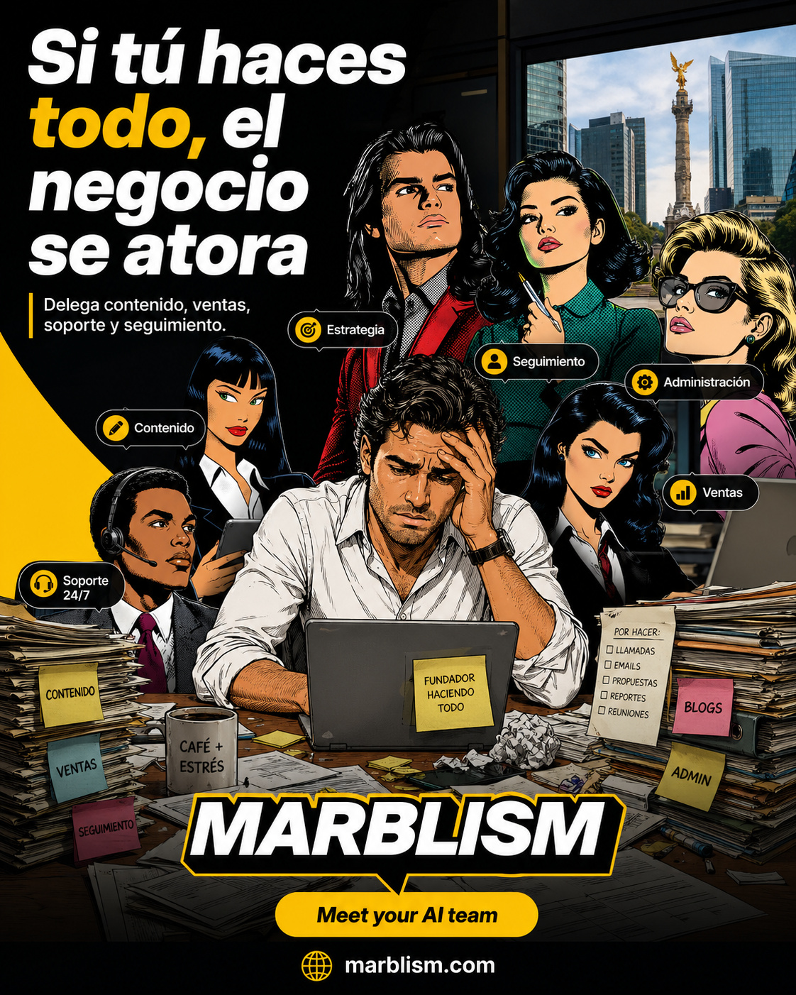 Marblism Facebook ad
