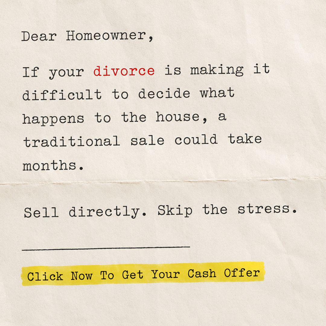 Easy Sell NJ Facebook ad: We Buy Houses During Divorce