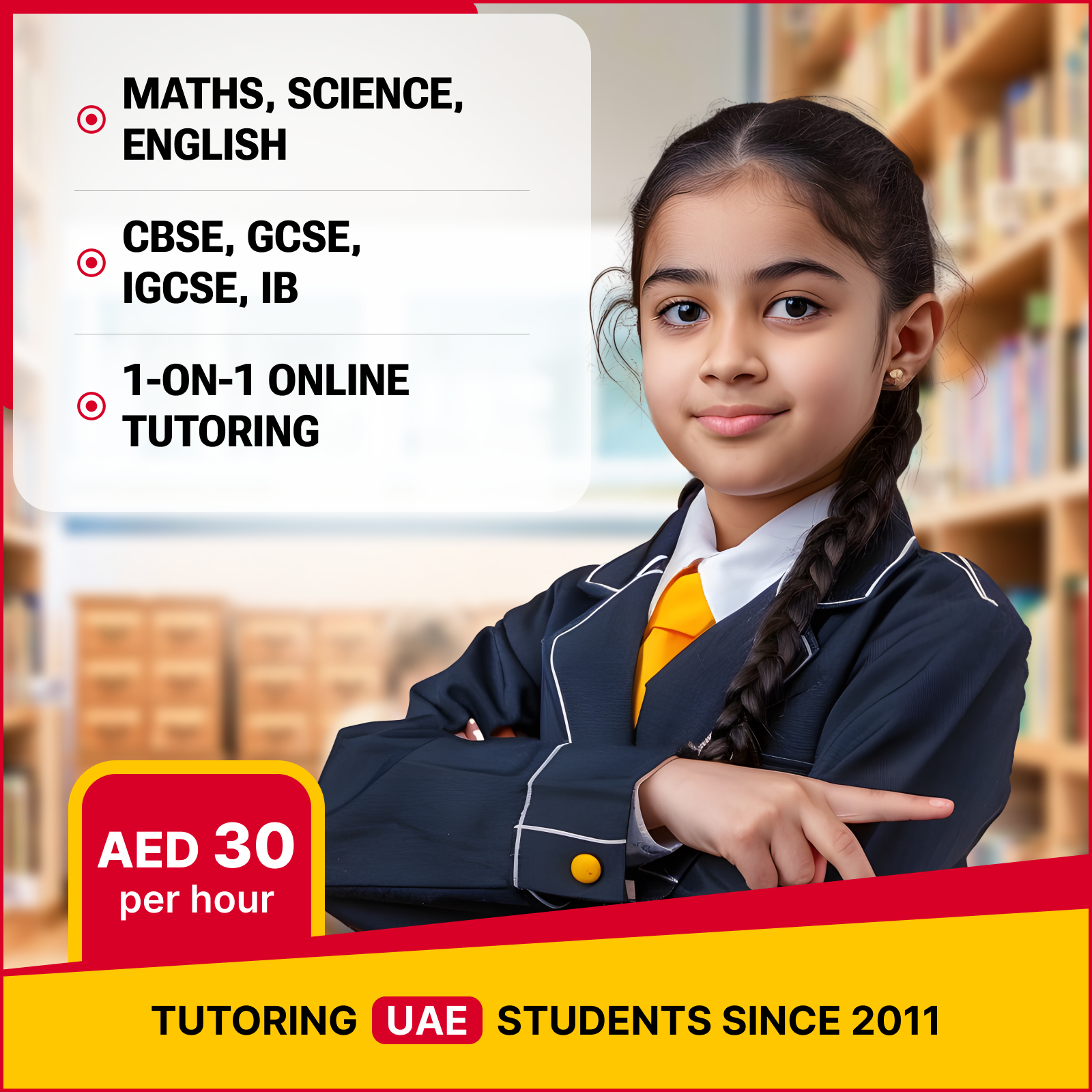 Jaya's Academy Facebook ad