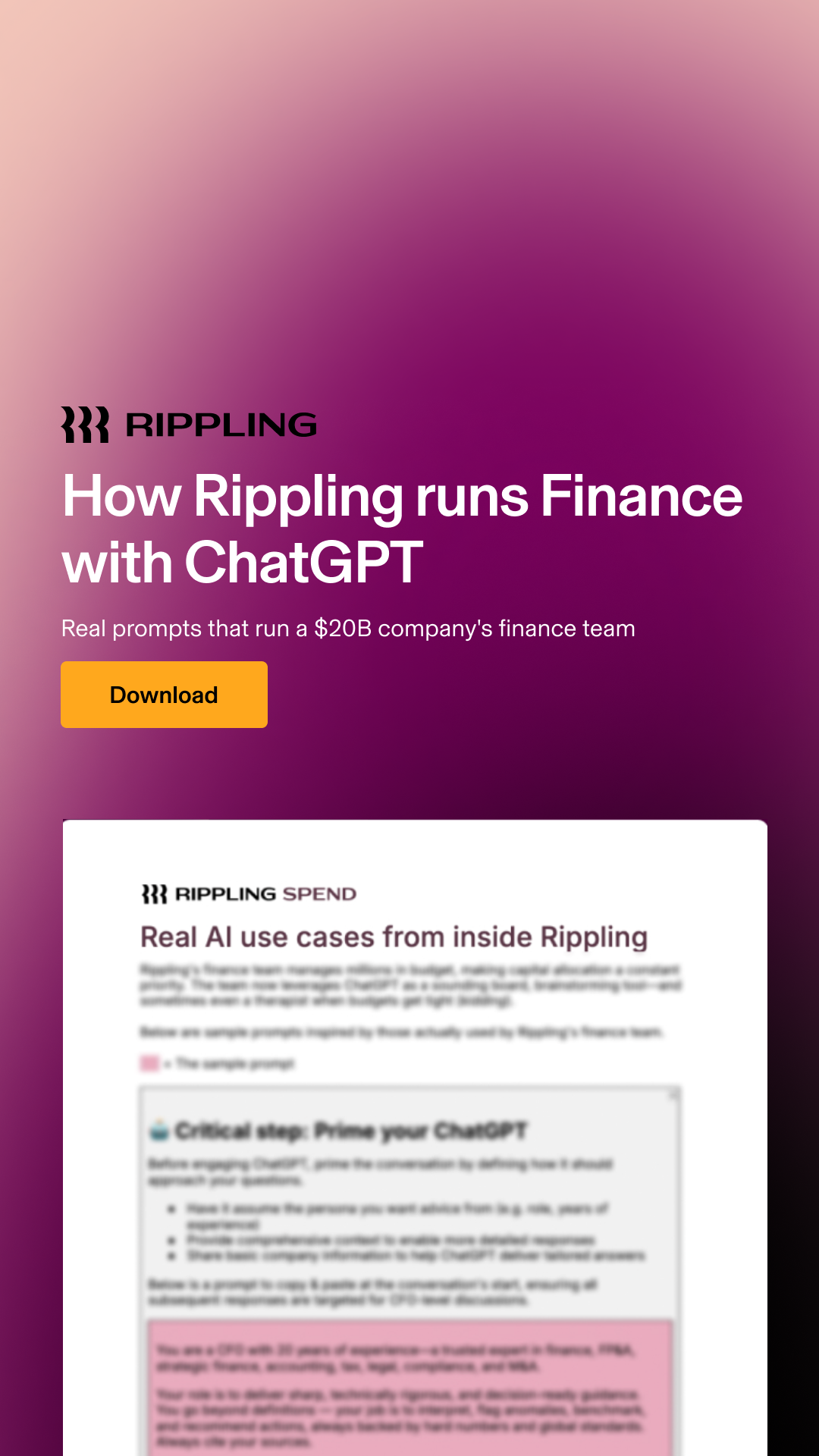 Rippling Facebook ad