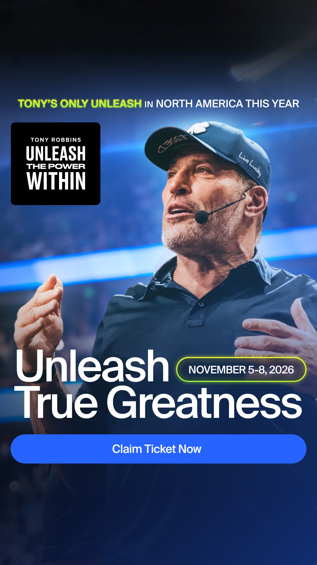 Tony Robbins Facebook ad