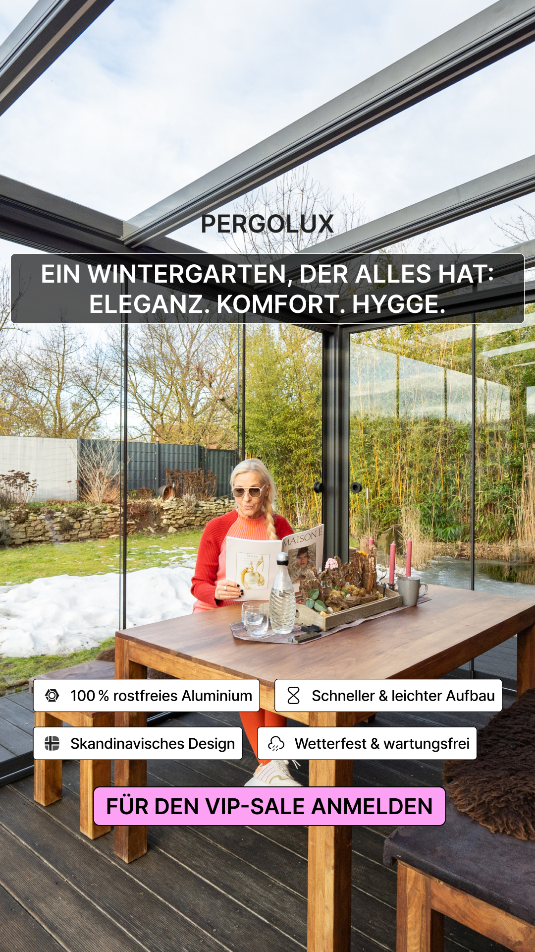 Pergolux Facebook ad