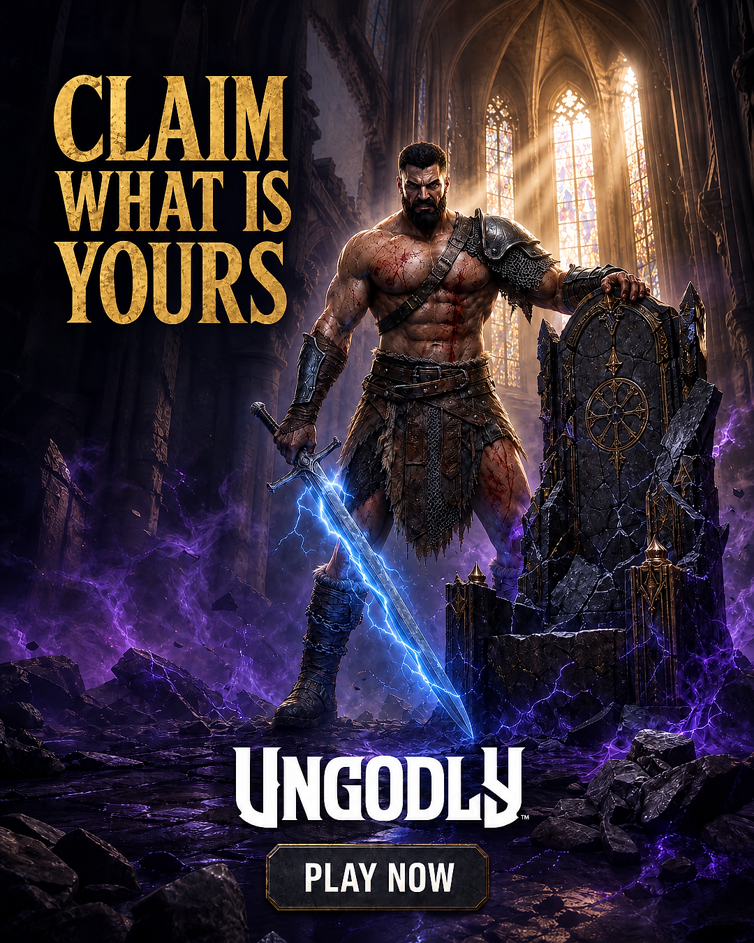UnGodly Game Facebook ad: This Hardcore Game Awaits