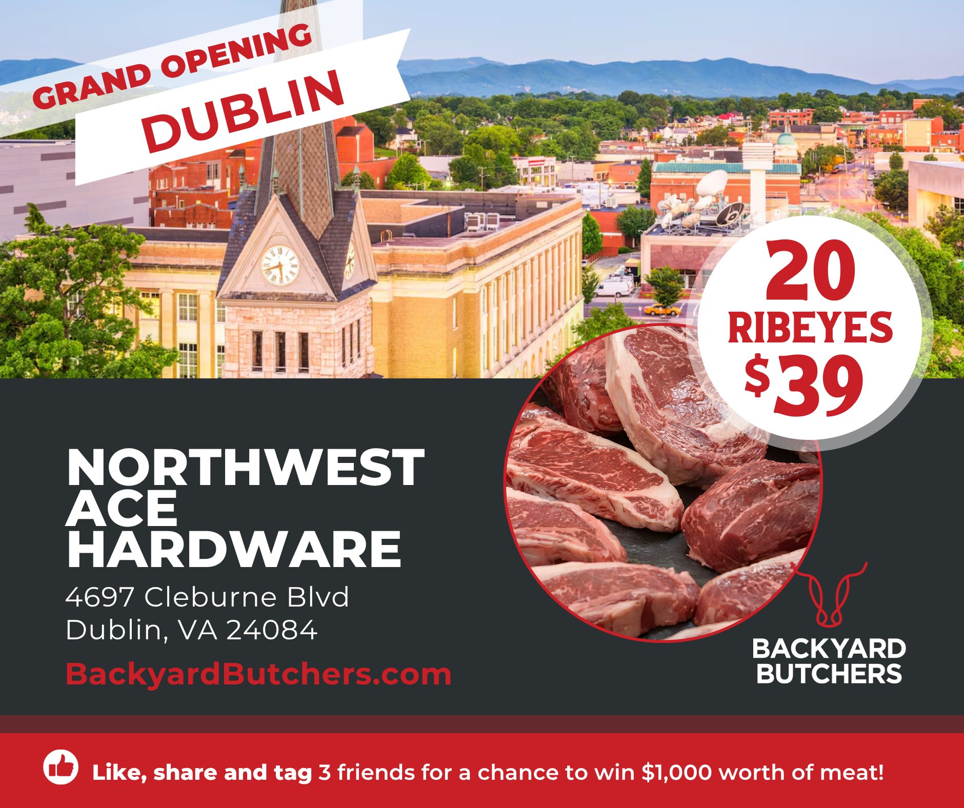 Backyard Butchers Facebook ad