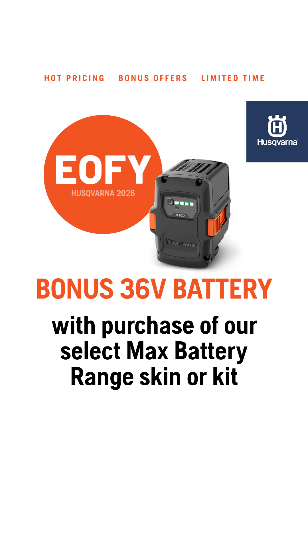 Husqvarna Facebook ad