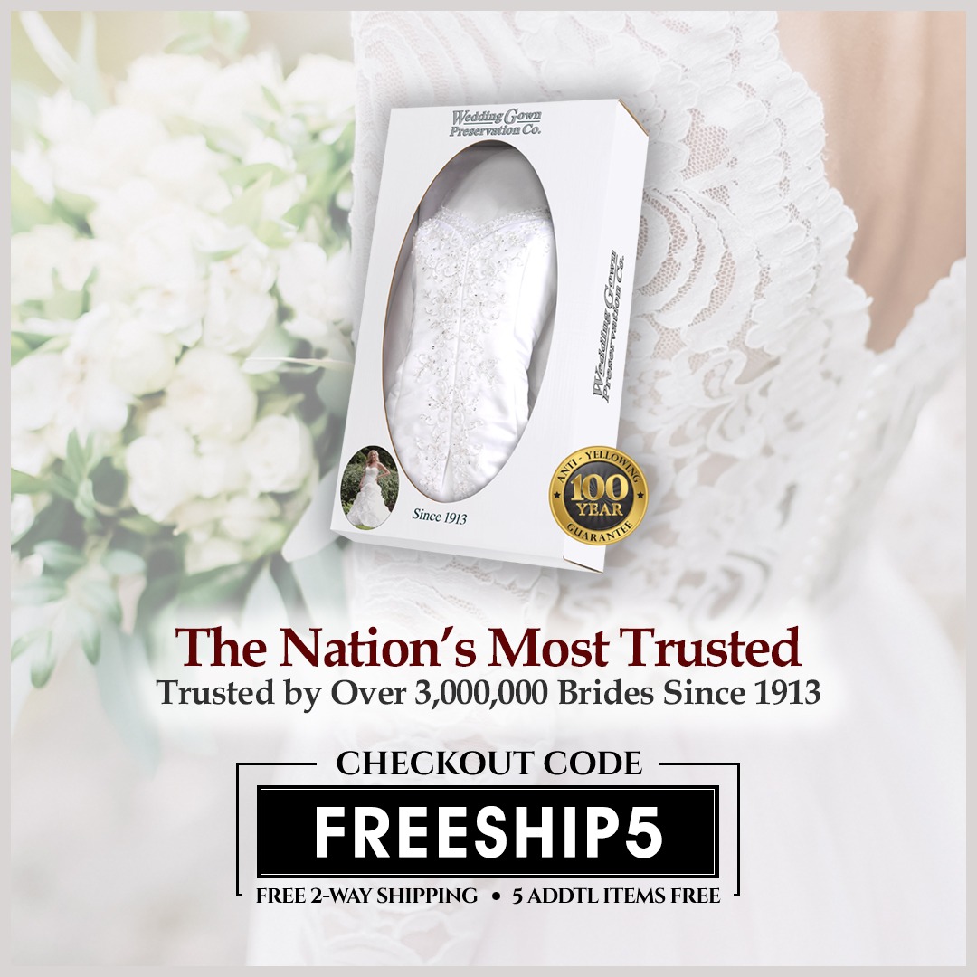 Wedding Gown Preservation Kit Facebook ad