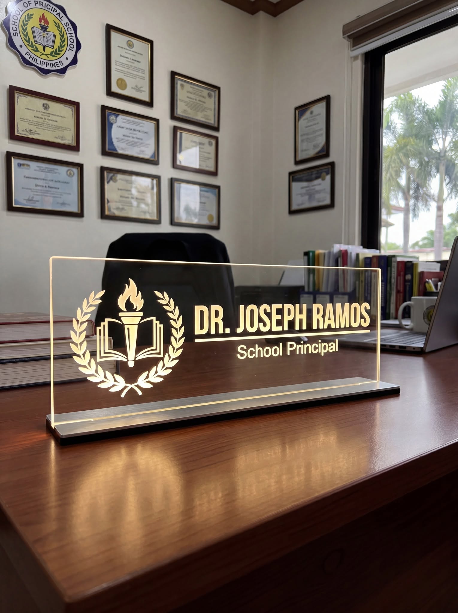 Amor Decor - Premium LED Neon Sign Facebook ad: Personalized Desk Signs That Reflect Your Professional…