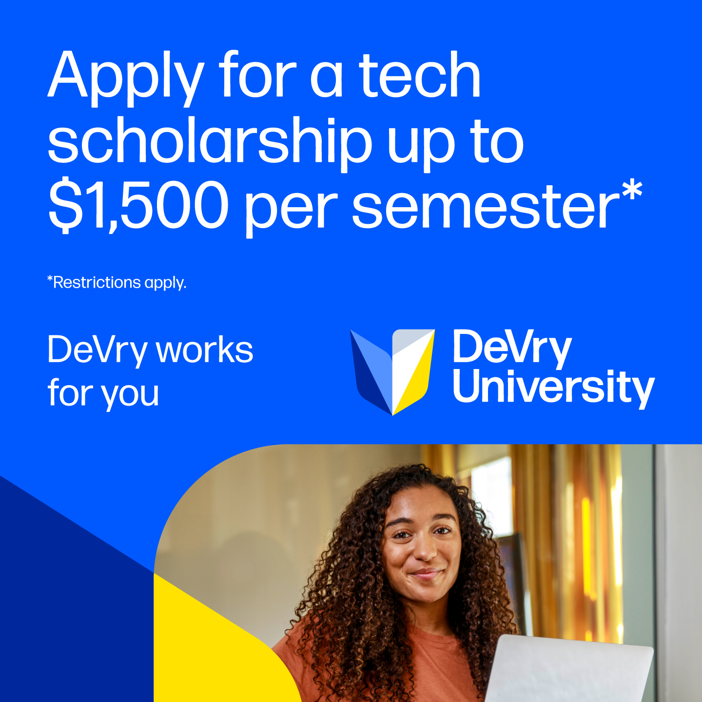 DeVry University Facebook ad