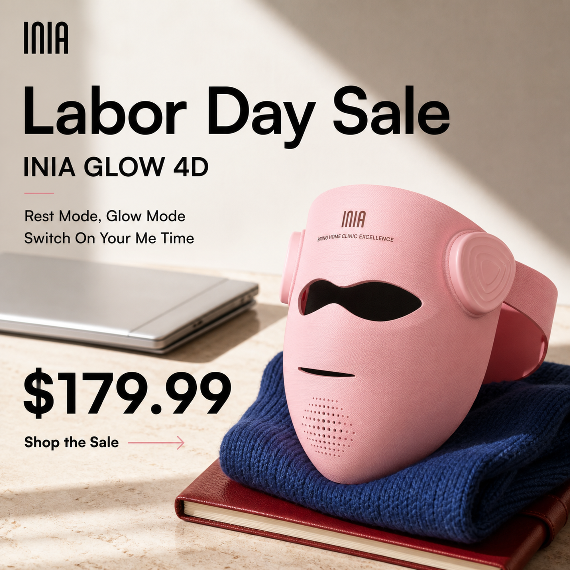 Nicole Domuret Facebook ad: Your skin’s upgrade starts today