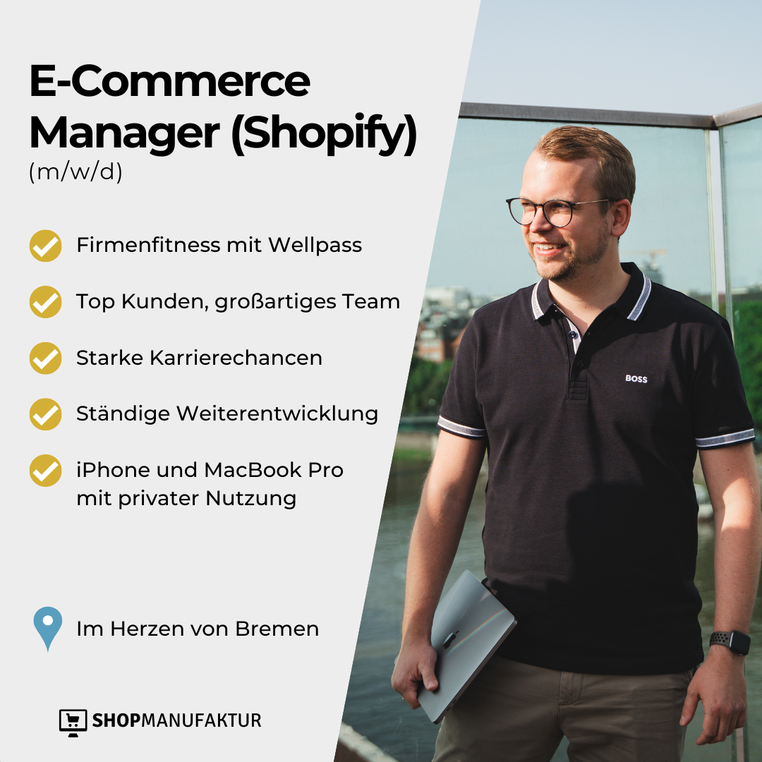 Stefan Rabe Facebook ad: Shopify E-Commerce Manager (m/w/d)