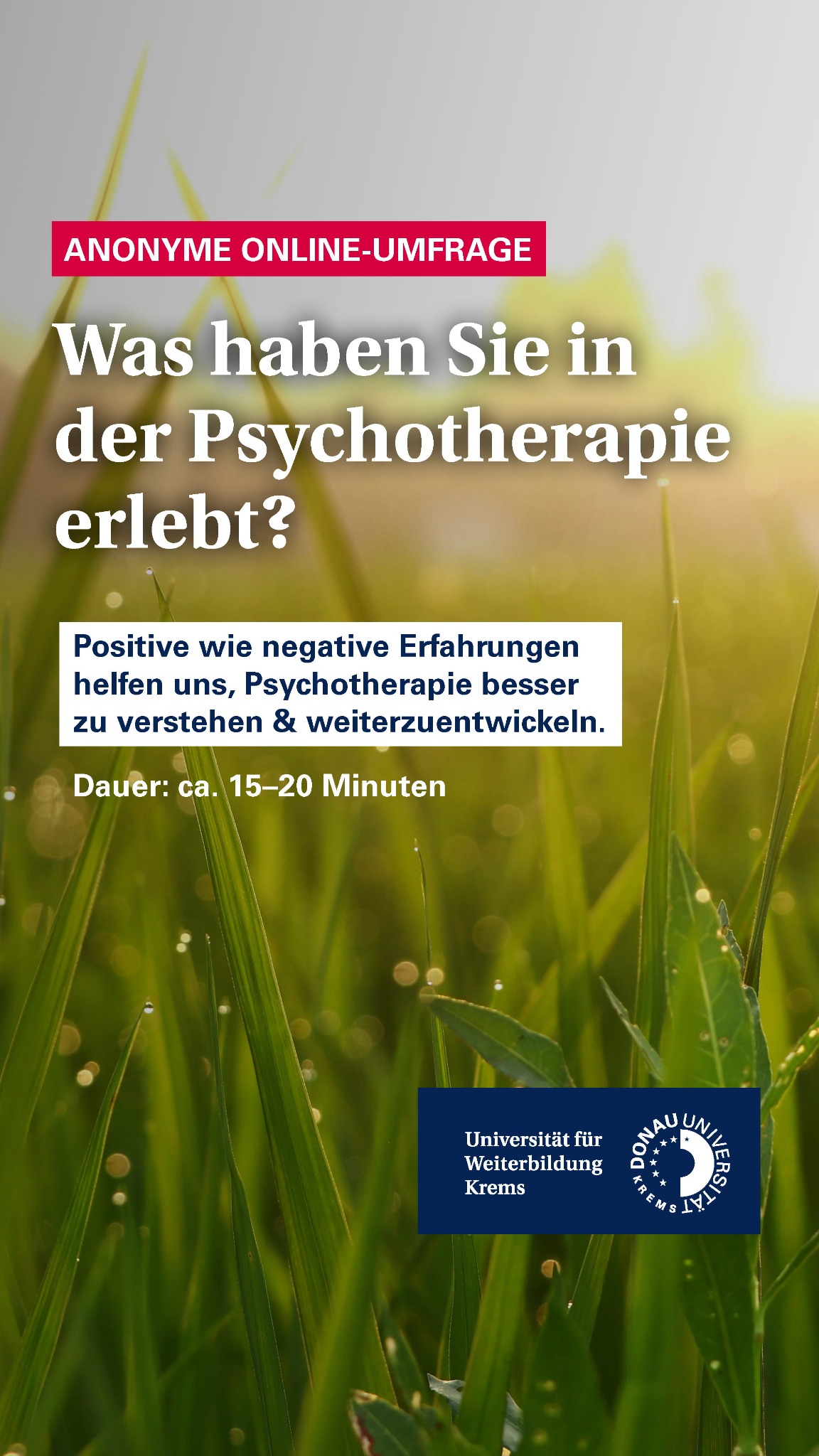 Universität für Weiterbildung Krems Facebook ad from May 19, 2026