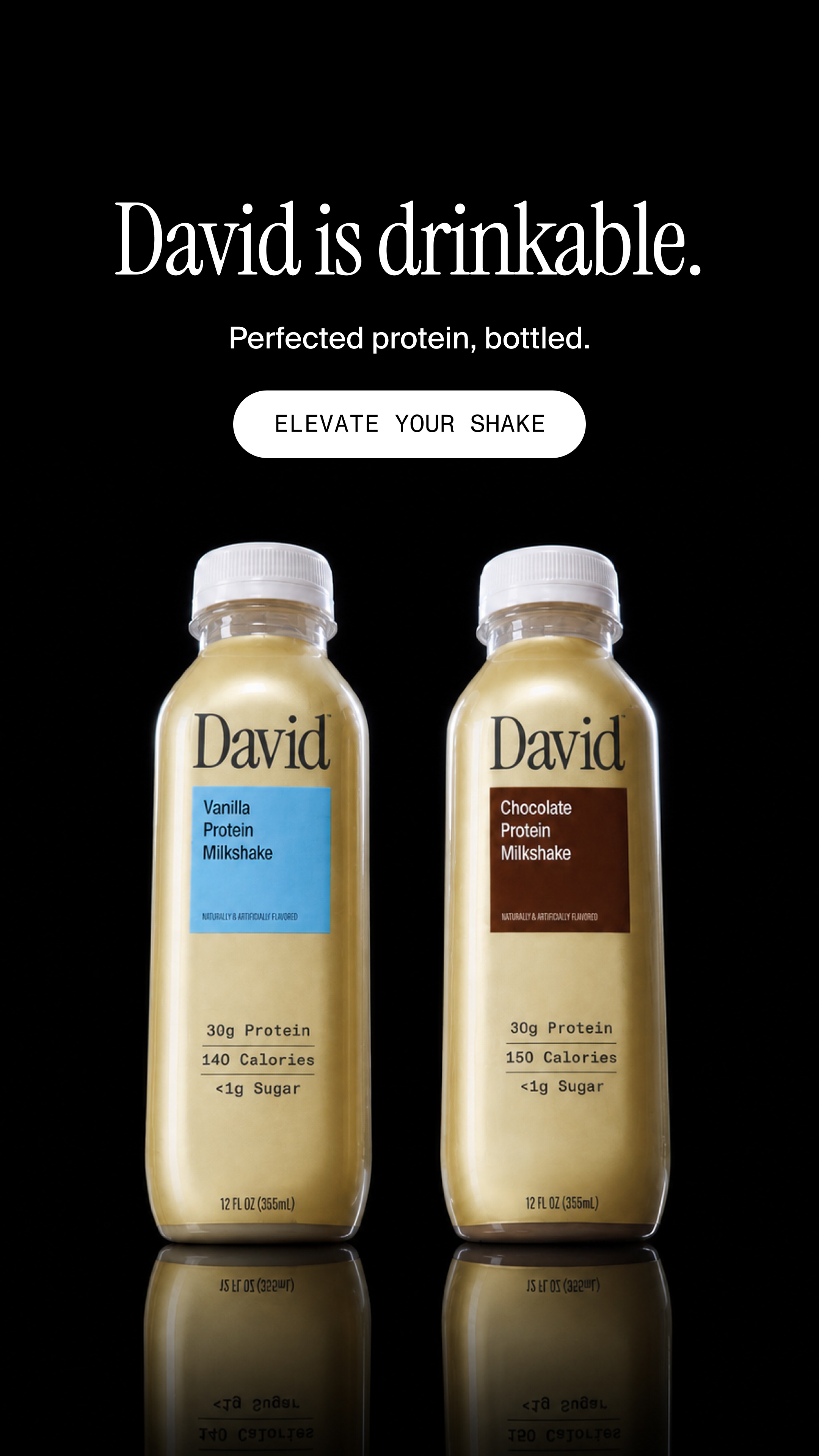 David Protein Facebook ad