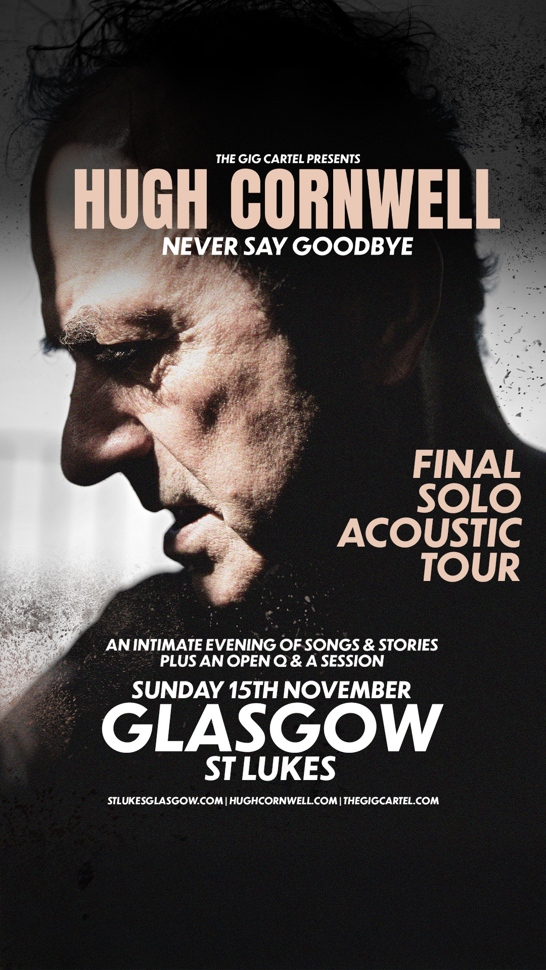 The Gig Cartel Facebook ad: Nov 15 | Hugh Cornwell | Glasgow