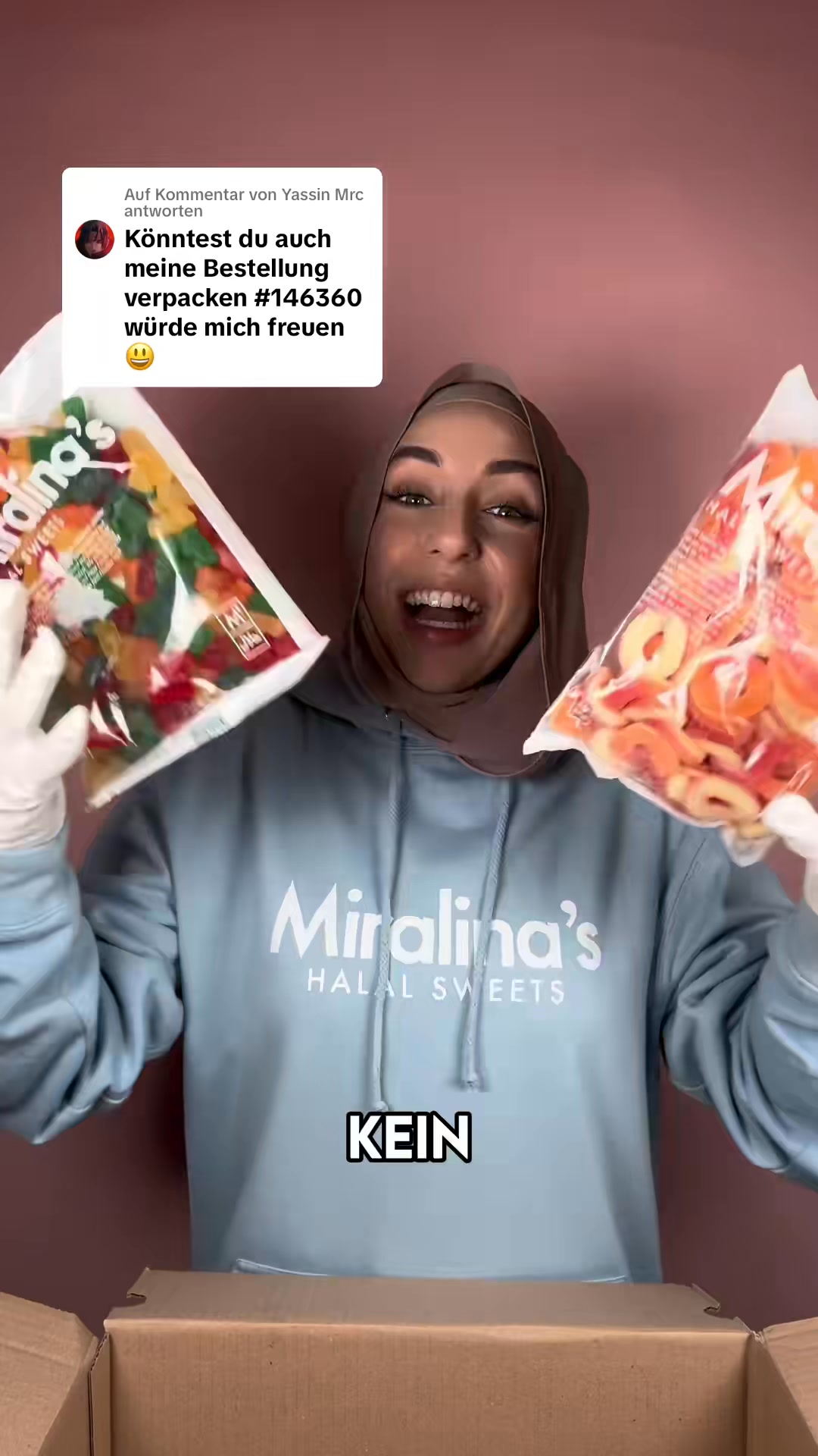 Miralina's Halal Sweets Facebook ad: Entdecke unsere große Auswahl an Halal-Süßwaren