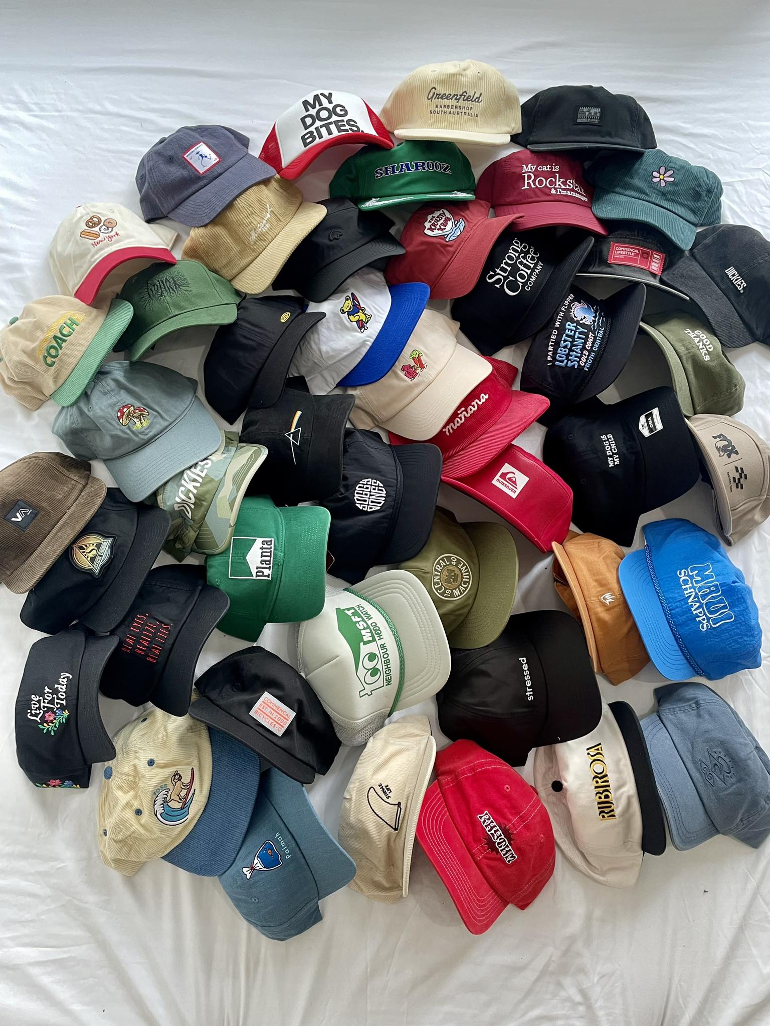 HeadSpace Facebook ad: New batch of hats just landed Hit us…