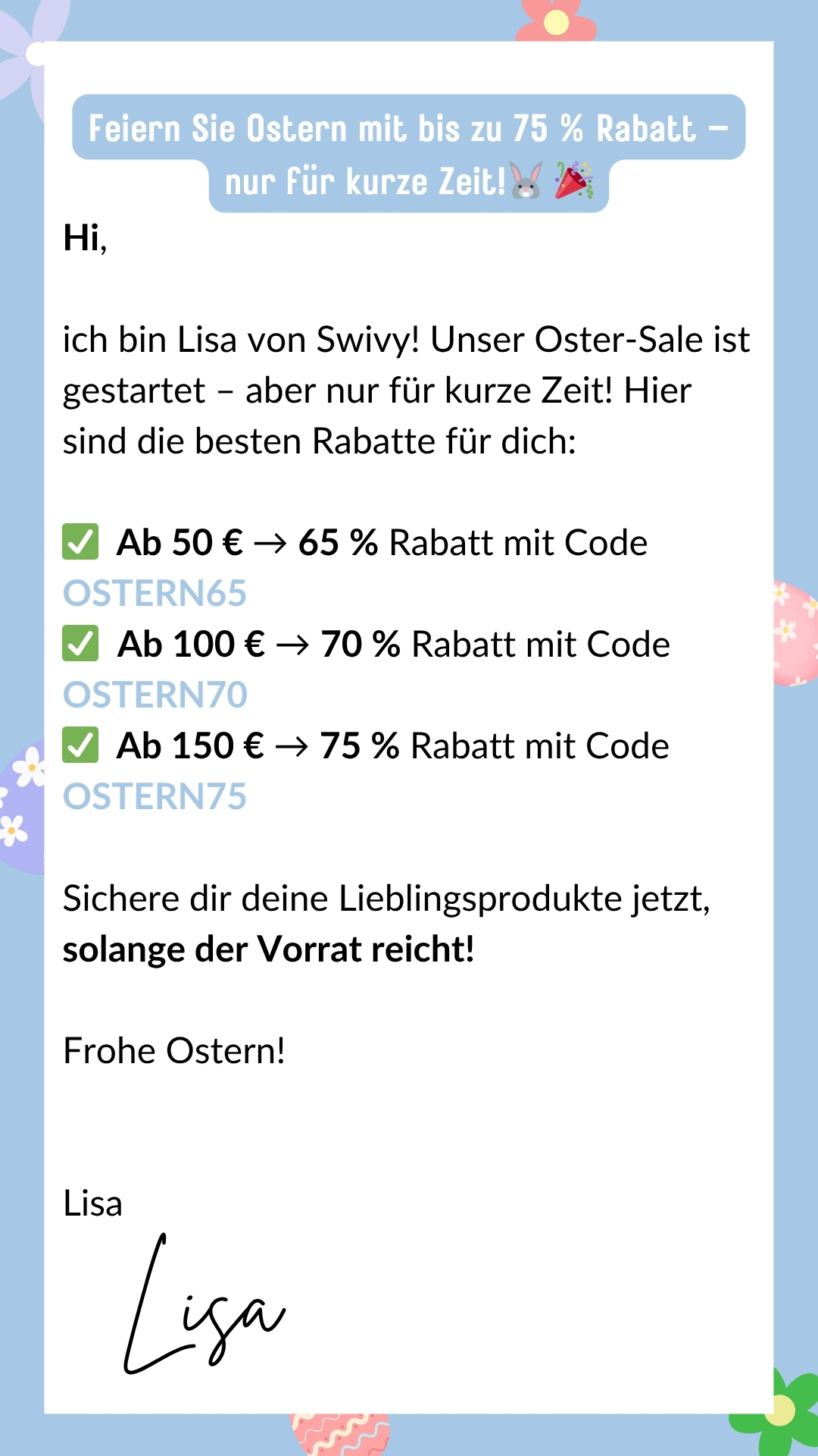 Swivy.de Facebook ad