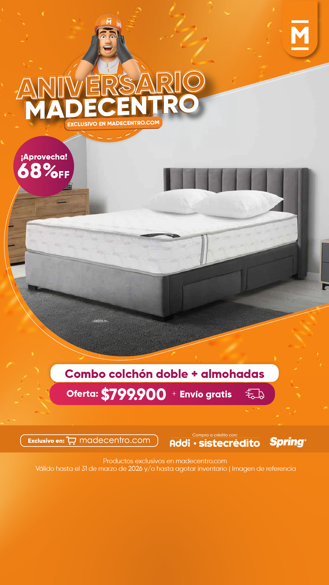 Madecentro Colombia SAS Facebook ad from Feb 28, 2026