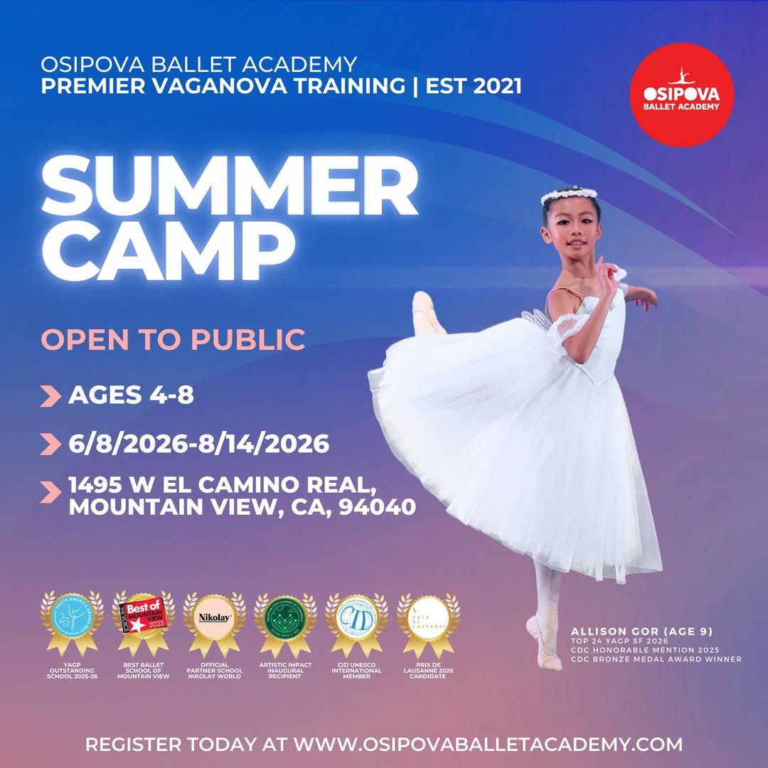 Osipova Ballet Academy Facebook ad: Pre-Ballet Division Summer Ballet Classes on Saturday