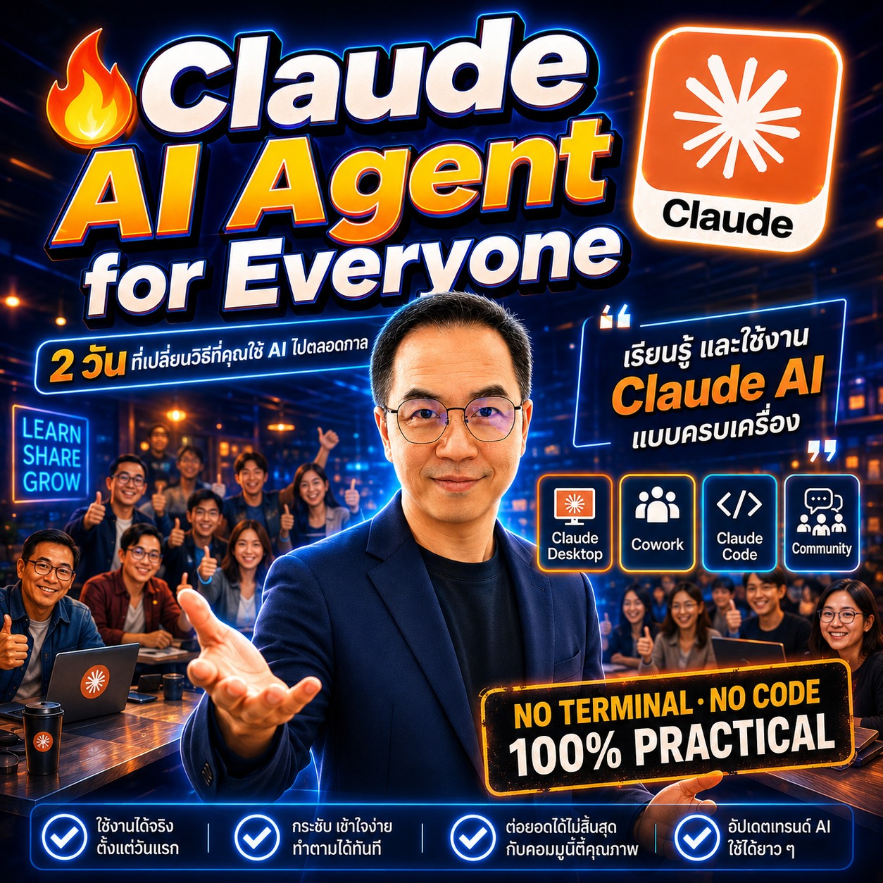 Tommy Talk Facebook ad: Claude - AI Agent for Everyone