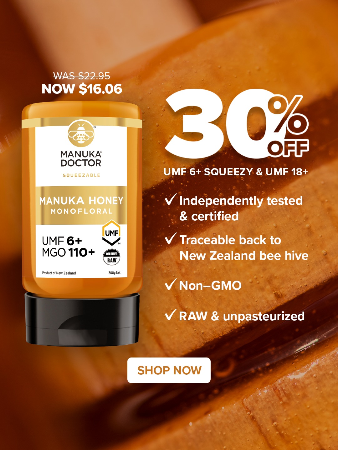Manuka Doctor New Zealand Facebook ad