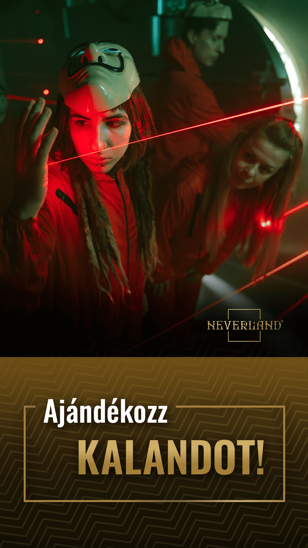 Neverland Bar • Escape Room • Pizzeria Facebook ad