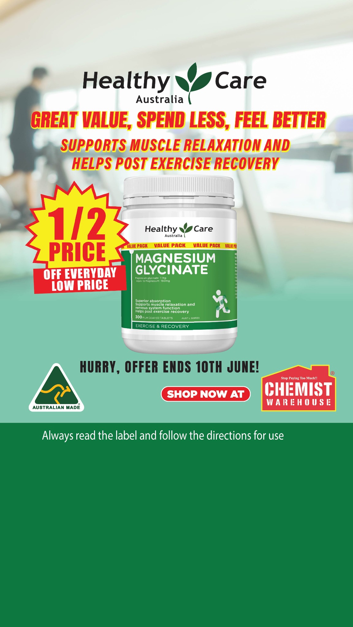 Chemist Warehouse Facebook ad