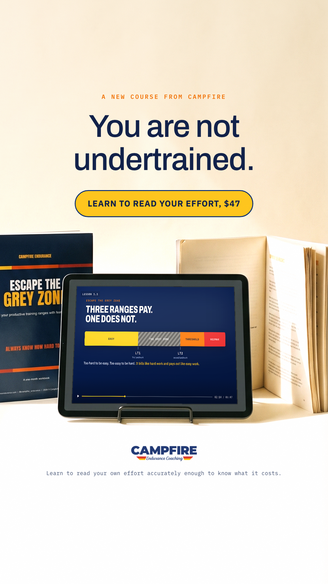 Campfire Endurance Coaching Facebook ad