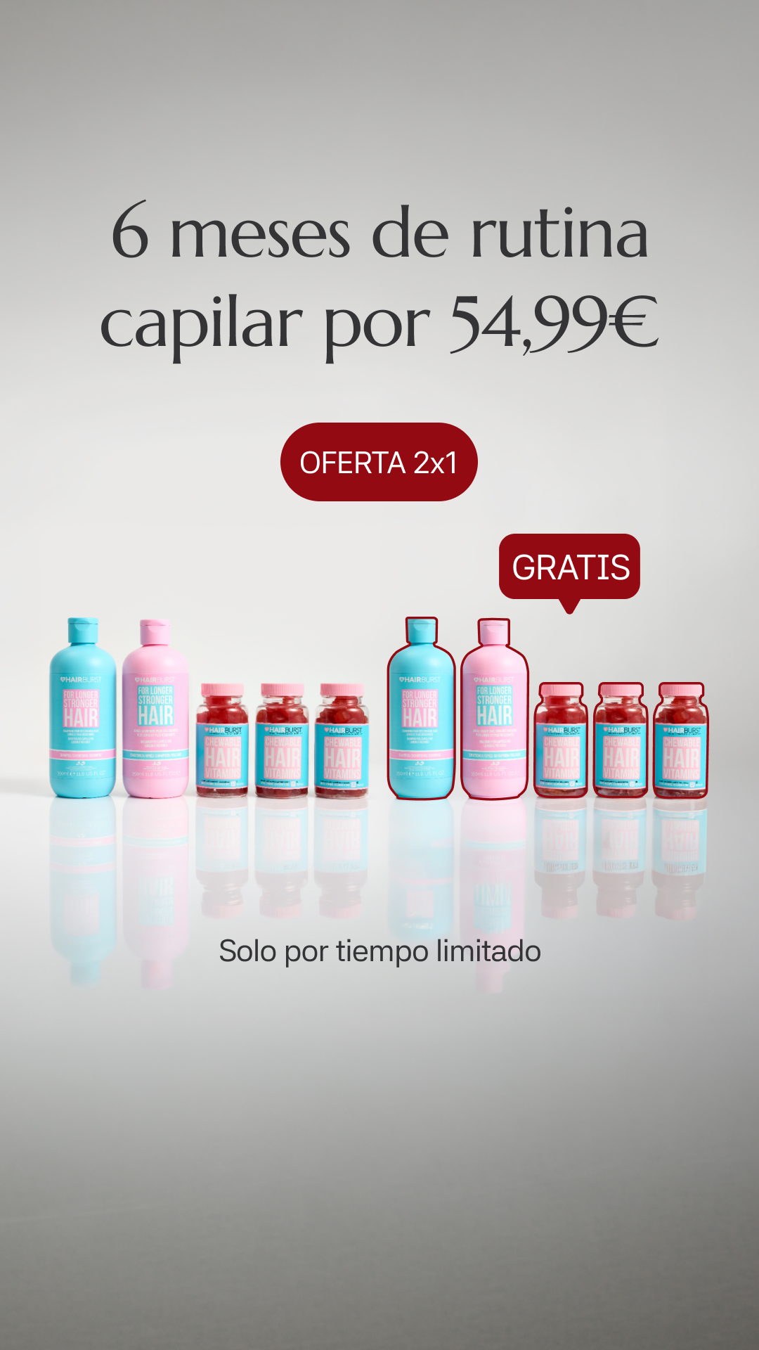 Hairburst España Facebook ad