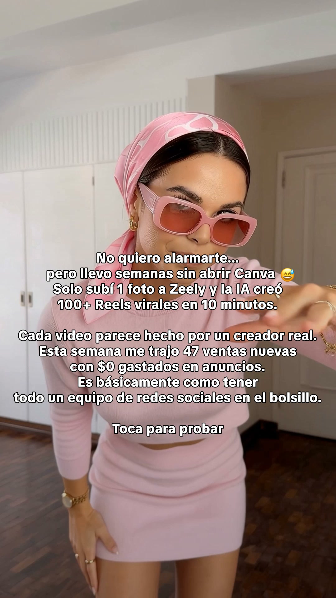 Zeely Facebook ad: ¡Alcanza tu meta en 3 meses con IA!