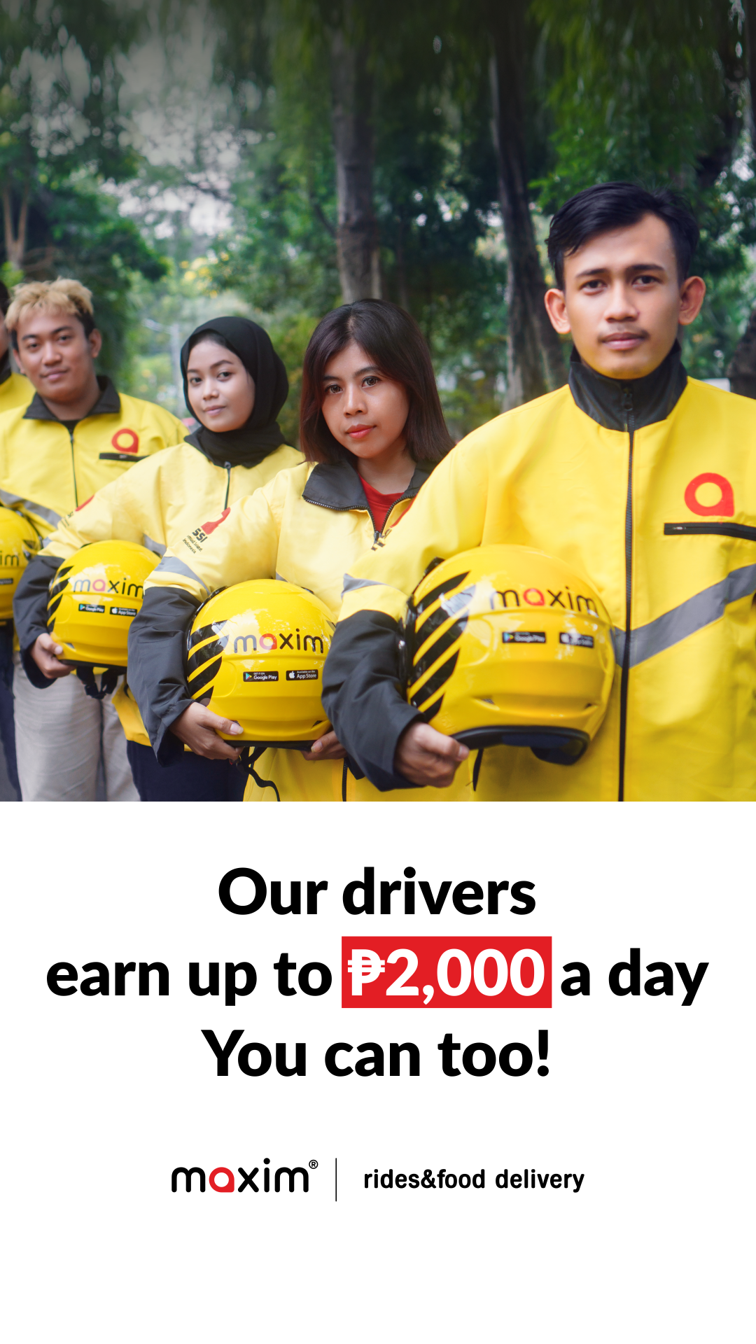 Maxim - rides & food delivery Facebook ad from Jun 1, 2026