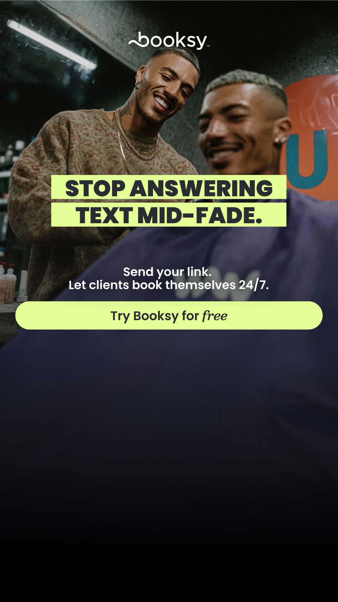 Booksy Facebook ad: Grow your barbershop with Booksy