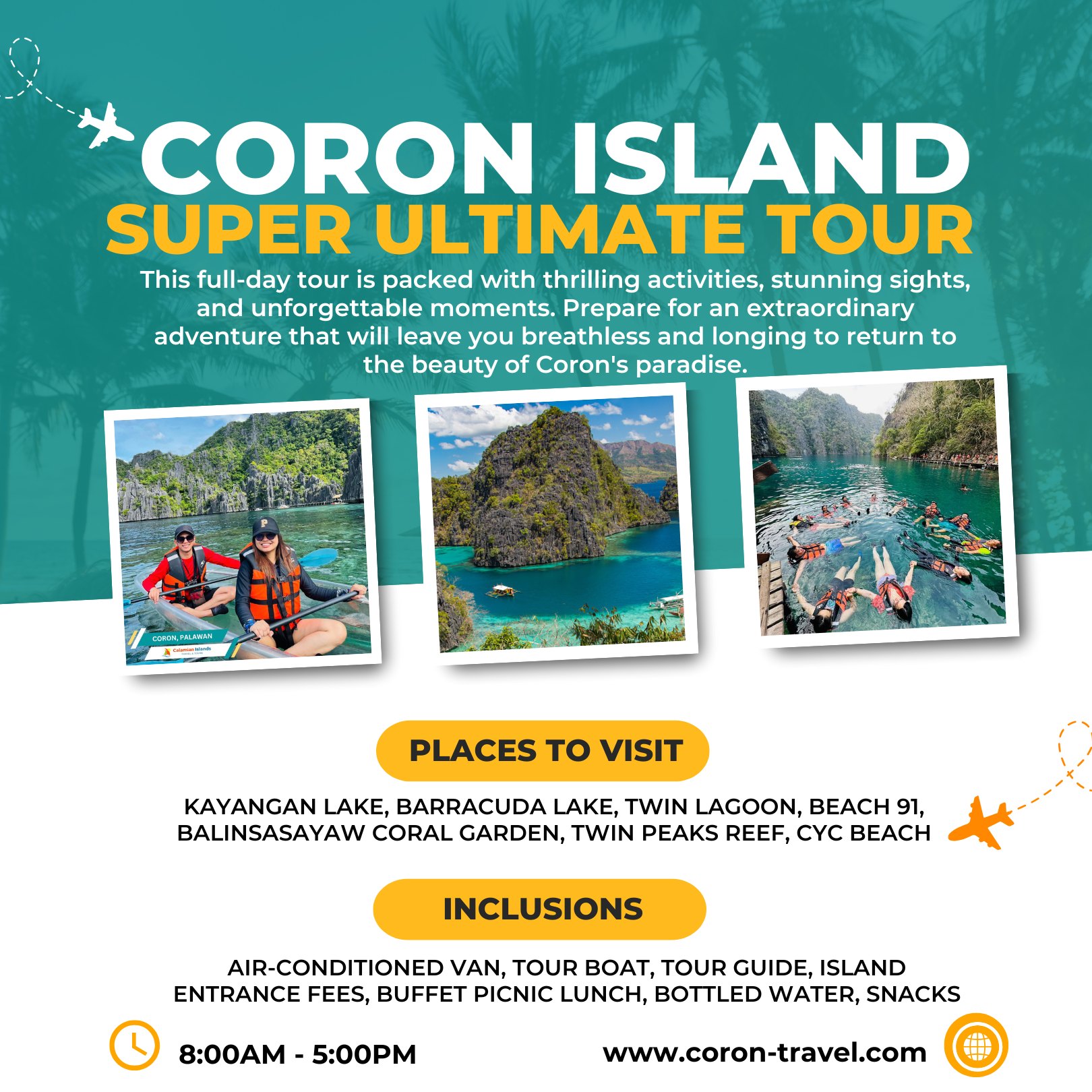 Calamian Islands Travel - Coron Facebook ad: Tired of generic tours that don’t deliver the…