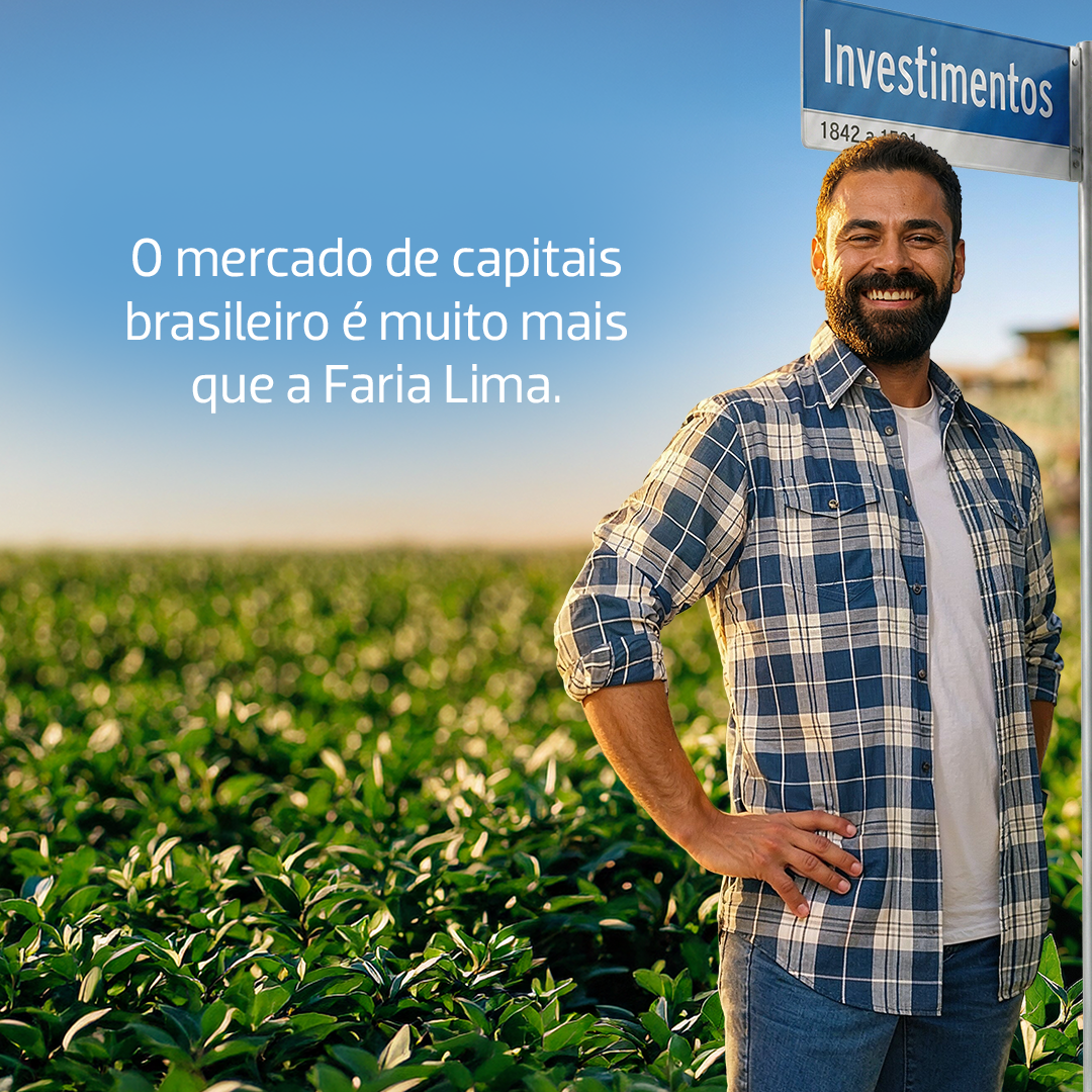 ANBIMA Facebook ad: O agronegócio ajuda a mover a economia brasileira.